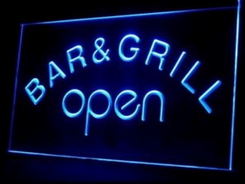 Bar & Grill OPEN LED Neon Sign